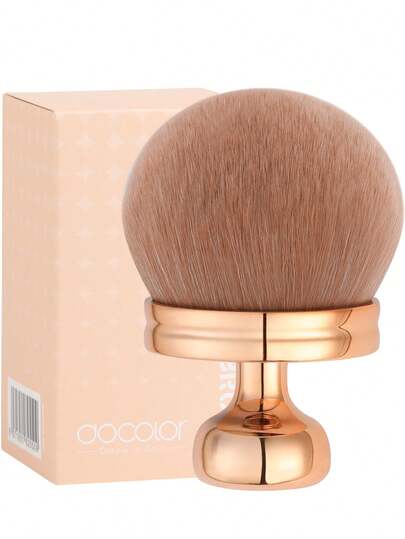 docolor Vegan & Cruelty-Free Synthetic Fiber Body/Foundation/Bronzing Brush, Provides Flawless Makeup Application. This Best-Selling Body Bronzing Tool Ensures Even Coverage For Liquid, Cream And Powder Cosmetics. Seamless Blending, Portable For Travel.