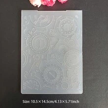 Molde de plástico 2D con relieve, plantilla para hacer álbumes de recortes, tarjetas, tablero de estampado transparente, adecuado para manualidades de álbumes hechos a mano, tarjetas DIY, flores, mariposas, plumas, ballenas, birretes de graduación, Día de la Madre - 2D - Ver 21