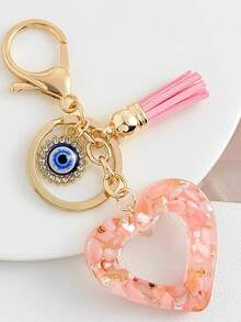 1个恶魔之眼心形吊坠包饰 - 彩色 - 查看 7