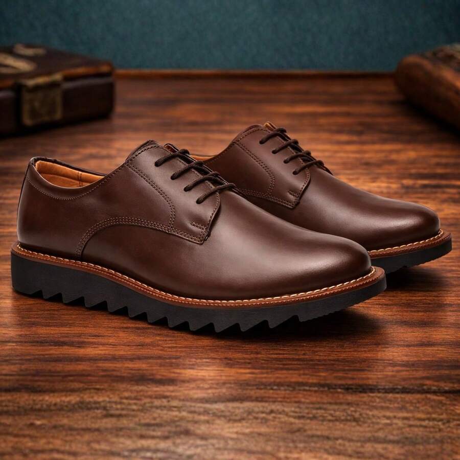 Sapato Social Masculino Mocassim Casual Oxford Confortável Estiloso Tratorado Leve Esporte Fino Derby Premium Loafer para Trabalho e Dia a Dia