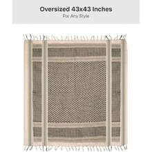 - Military Shemagh Tactical Desert Keffiyeh Scarf For Head And Neck, Arabic Scarf With Tassel 43 X 43 Inches, 43370233 - 薑色 - 查看 6