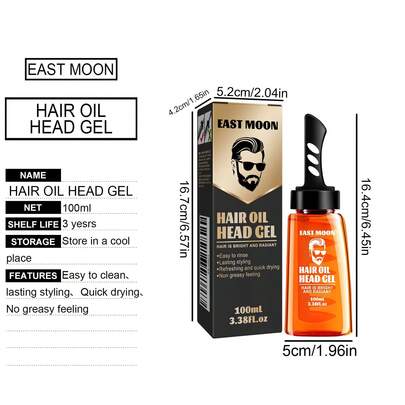 男士发蜡 - 打造迷你油腻发型，蓬松后背发型。保湿持久。梳理后易于造型。易于清洗。持久定型，速干，轻盈不油腻。适用于所有发质和发型。