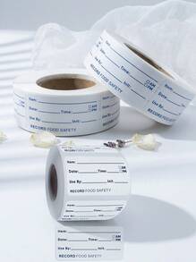 Haus Hana 500pcs/Roll, Waterproof Disposable Use Sticker Labels For Fridge/Freezer Food Storage, Suitable For Recording Expiration Dates, Kitchen Supplies - Multicolor - View 4