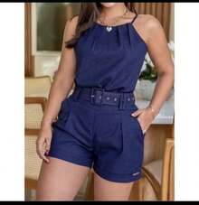 New Fashion Women's Linen Set - Azul - Ver 2