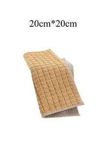 1/5/12pcs Double Sided Silver Wire Dishwashing Cloth, Kitchen Lazy Cloth Cleaning Cloth, Ultra-Fine Fiber Dishwashing Cloth - Multicolor - View 4