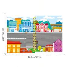 Reusable Sticker Activity Book Set, Travel Friendly Sticker Play Book With Multiple Scene Themes Travel Sticker Activity Book With Reusable Stickers, Fun Scene Play Book Collection - Multicolor - View 4
