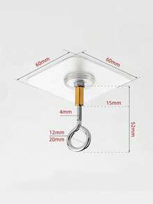 Móc treo trần chịu lực cao, dùng để treo cây cảnh, giỏ hoa, đèn lồng - Móc treo tường bằng thép đa chức năng, thích hợp trang trí sân vườn, ngày lễ, v.v. - Trong sáng - Xem 7