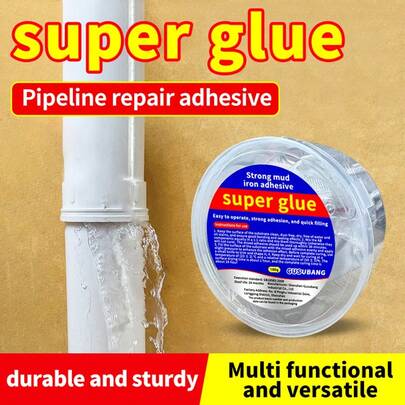 1/2pcs Super Glue, Cement, Iron Glue Repair Adhesive, Strong Bonding Sealant For Oil Tank, Pipe Leakage, Radiator, Plastic Steel, Engine, Heat-Resistant