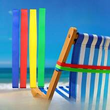 4pcs Durable Anti-Breakage Beach Towel Clips, Suitable For Beach And Pool, Tie Straps - Anti-Blown Away, Anti-Breakage, High Elasticity, Applicable For Pool Party, Cabinet, Beach, Cruise Party And Outdoor, Material Handling Accessories, Beach And Office Essentials (Random Color) - Beach Chair Straps - View 6