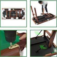 HLC 55'' Folding Pool Table Space Save Billiard Table With Cues, Ball, Chalk, Rack, Brush Included - Green - View 3