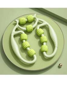 1pc 9-Roller Leg Massager, Rolling Leg Clamp, Relieve Muscle, Unblock Meridians, Kneading Relaxation, Roller Design, Suitable For School, Back To School, Travel, Travel Essential, Home Essential, Spa, Massage Tool, Massage, Massager, Spa - Multicolor - View 4