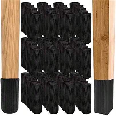 Bộ 24 miếng bọc chân bàn ghế bằng vải, chất liệu len co giãn cao cấp, bảo vệ sàn nhà, chống trượt, bọc chân ghế, phù hợp với bàn ghế có đường kính [Kích thước đường kính], miếng đệm dệt kim cho đồ nội thất.