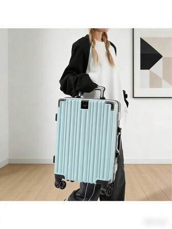 Ta 26-calowa walizka unisex w kolorze dopaminy ma aluminiową ramę, dużą pojemność oraz jest odporna na zużycie i zarysowania. Nadaje się na podróże służbowe, wakacje, uroczystości ukończenia szkoły i inne okazje, a także doskonale sprawdzi się jako prezent ślubny lub wielkanocny.