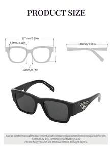 Prada Black Frame Women's Sunglasses, UV Protection, Summer Beach Style - Black - View 7