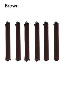 6个装免加热卷发棒，大波浪卷发器，睡眠卷发棒，加粗3厘米，懒人卷发工具，带挂钩 - 彩色 - 查看 7