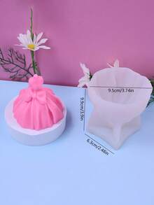 3D Wedding Dress DIY Handmade Fragrance Plaster Multifunctional Silicone Mold - Wedding Dress - View 3