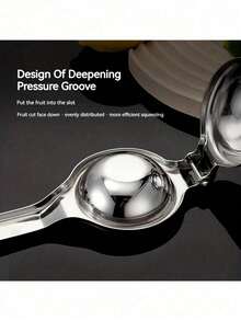 1 buah Alat Pemeras Jeruk Manual Stainless Steel dengan Pemisah Ampas, Alat Pemeras Jeruk Genggam, Cocok untuk Ruang Tamu dan Dapur, Tidak Membutuhkan Listrik - MultiWarna - View 6