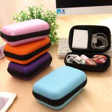 3pcs Portable Earphone Case, Phone Charger Cable Organizer, Mini Coin Purse Pouch - View 3