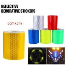 5cm X Reflective Warning Tape, Car Reflective Tape, Warning, Decorative Car Sticker, OJ3X Color Grille Reflector - A - View 2