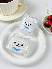 1个猫耳蓝色围巾4/3保护套，兼容苹果蓝牙耳机1/2代 - 彩色 - 查看 3