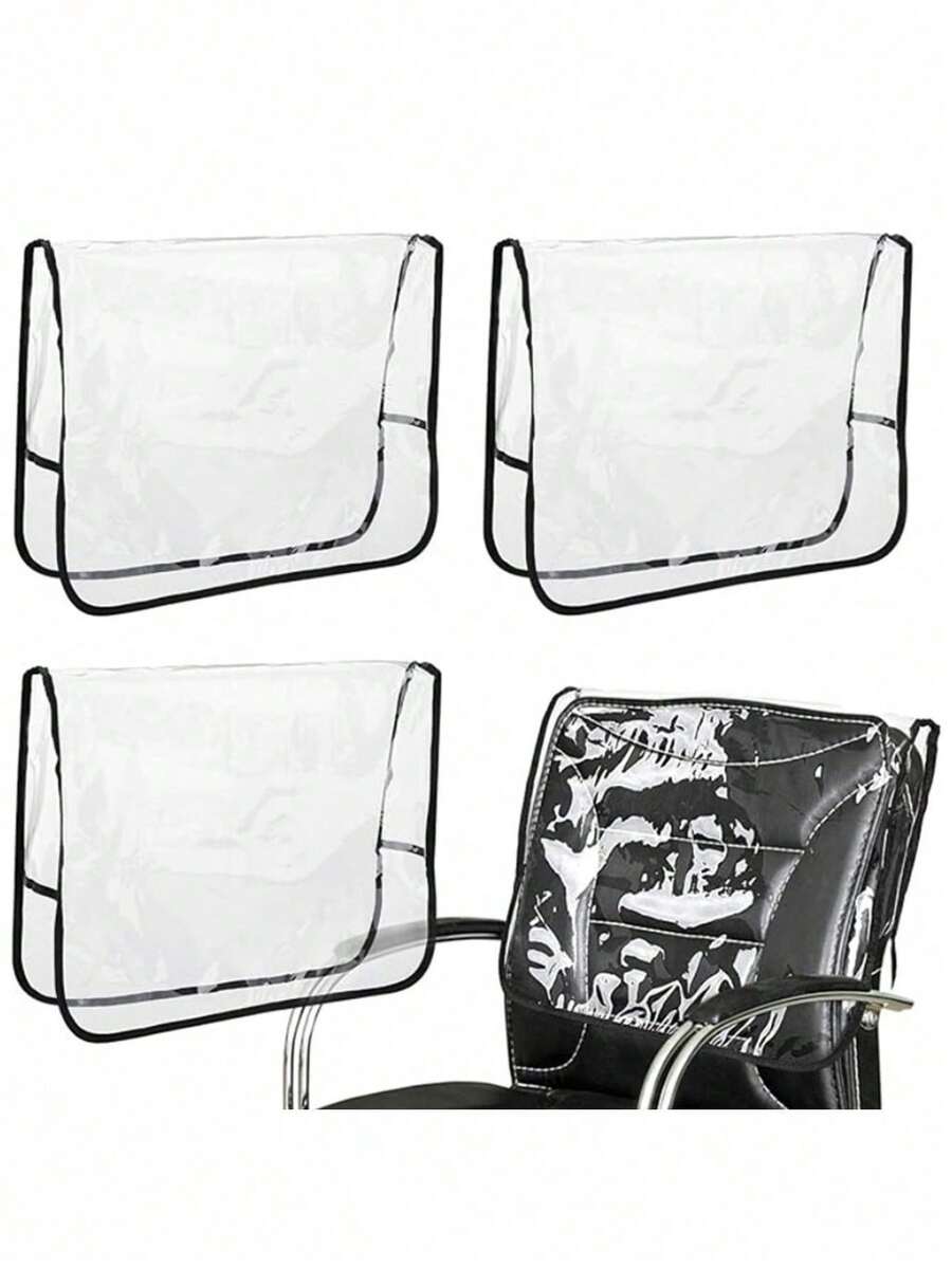 1 件装美发沙龙椅背套保护套 美发沙龙烫染椅保护套 PEVA 透明椅套 - 多色 - 查看 1