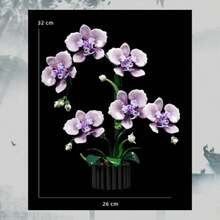 互锁花朵积木模型，结构坚固，再现自然花朵形态和精细层次，组装过程流畅，有助于缓解压力，成品精美，可作为桌面摆件提升氛围，是馈赠亲朋好友的手工礼物，兼具趣味性和欣赏性，无需工具即可轻松组装，适合休闲、亲子互动和专注手工，打造属于您自己的柔美风景。 - 彩色 - 查看 2