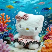 SANRIO 儿童毛绒玩具、睡眠枕头、生日礼物、纪念品、情人节礼物、适合亲子互动的毛绒玩具 - 粉色 - 查看 1