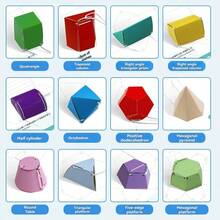 Libro geométrico 3D, libro de modelo cognitivo divertido, libro hecho a mano, libro de modelo 3D hecho a mano, pensamiento espacial, regalo de estudiante, premio - Multicolor - Ver 11
