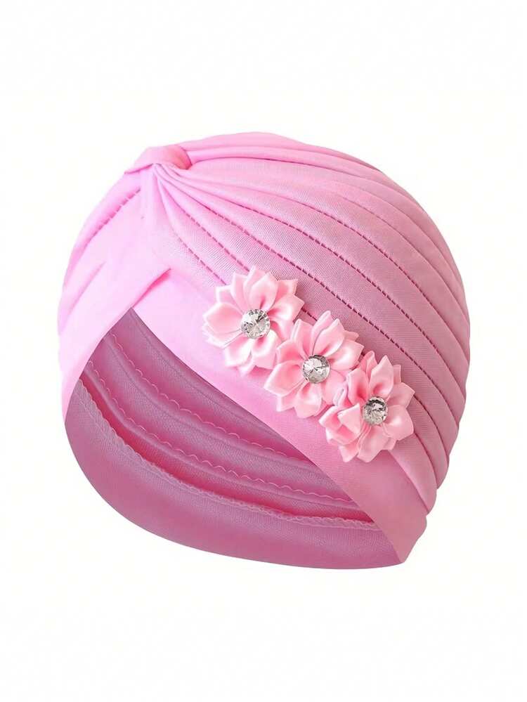 1pc Women's Floral Headscarf Hat, Fashionable Breathable Sweat-Absorbent Outdoor Accessory, Women Brimless Hat, Pleated, Headscarf Hat, Suitable For Daily Use And Travel - Style 1 - View 15