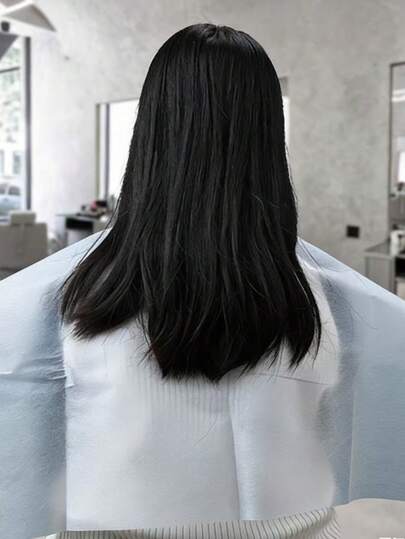 10片装一次性无纺布染发披肩，防水防污透气，适用于家庭染发和美发沙龙使用。