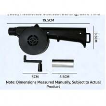 1pc Portable Hand-Cranked BBQ Fan, Outdoor Barbecue And Camping Manual Charcoal Starter, Heat-Resistant Flame Blower, Hand-Cranked BBQ Fan Manual Charcoal Starter Manual BBQ Fan Flame Blower Portable Starter BBQ Air Blower - Manual Blower - View 4