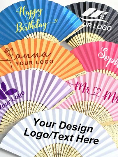 Customized Text Folding Hand Fan, Personalized Wedding Party Gift Fan, Foldable Personalized Hand Fan For Women, Customizable Folding Fan, Customizable Decorative Hand Fan, Wooden Hand Fan, Birthday Gift, Wedding Gift, Anniversary Gift
