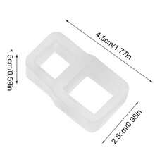 Set de 8 piezas de anillos amortiguadores transparentes de PVC para manijas de puertas, anti-colisión, se ajustan a diferentes tamaños de manijas de puertas - Multicolor - Ver 4
