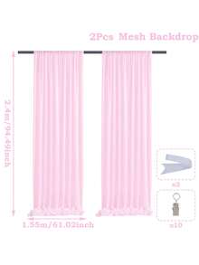 1 Set Chiffon Mosquito Net Canopy, Princess Style Nursery Decor, Baby Crib Canopy, Bed Curtain Decor, Kids Room Decor, For Baby Boys & Girls, Baby Shower Party Decor, Gender Reveal Party Decor, Children's Room Decor (Excluding Stand And Top) - Multicolor - View 13