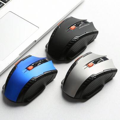 فأرة ألعاب لاسلكية 2.4 جيجا هرتز، قابلة للتعديل DPI، 6 أزرار قابلة للبرمجة، تصميم إرجونومي، مناسبة للكمبيوتر المحمول