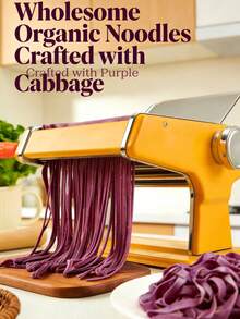 加厚齿轮手动意面机 | 六合一意面机，在家轻松制作劲道新鲜的面条/饺子皮/馄饨皮。升级加厚齿轮：这款手动意面机配备升级加厚齿轮，耐用性提升30%，擀面更轻松，不易打滑。六合一多功能：可制作圆面、宽面、细面、饺子皮、馄饨皮和包子皮，满足您所有自制意面的需求。 - 彩色 - 查看 14