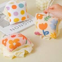 二合一柔软去角质浴巾，自带泡泡海绵，温和身体磨砂膏，丰富泡沫沐浴清洁剂，SPA、桑拿、浴室、日常居家沐浴两用，完美呵护身心，家庭使用皆宜，生日、母亲节、婚礼、节日理想之选，独特实用礼物 - 彩色 - 查看 6