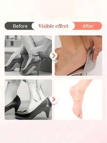 24片装隐形防汗鞋跟垫 - 透气缓冲修复干裂鞋跟，保湿修复材料，无需粘贴设计，二合一高跟鞋防摩擦垫，透明隐形防滑防摩擦足垫（24/12/6/1片装可选） - A - 查看 8