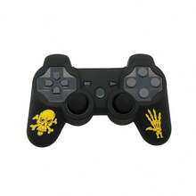 1pc PS3 Controller Cover, Halloween Element Design, Laser Engraved Pattern, Soft Silicone, Anti-Slip, Scratch-Resistant, Enhances Gameplay Experience - View 1