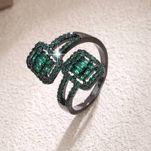 1pc Fashionable Women's Shiny Double-Horn Design Ring, Luxury High-End Style, Suitable For Daily, Party And Banquet Wear - Ring - View 14