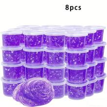 8-24pcs/Set Galaxy Slime, Suitable As Small Party Favors For Children (Boys And Girls). Non-Sticky, Squeezable Toy, Super Soft Putty Toy - Multicolor - View 13