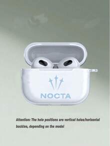 1 Set Minimalist Fashion Earphone Protective Case, Compatible With Apple 1/2, Also Fits 3/Pro/Pro2, Perfect Gift For Boyfriend/Girlfriend - Clear - View 1