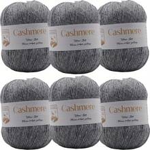 6 件 - 300 克/10.58 盎司，羊绒纱线，钩编和编织毛衣、帽子、围巾，手工编织高级工艺品，钩编和编织 DIY，柔软保暖，每件 50 克/1.76 盎司。 - A01 - 查看 37