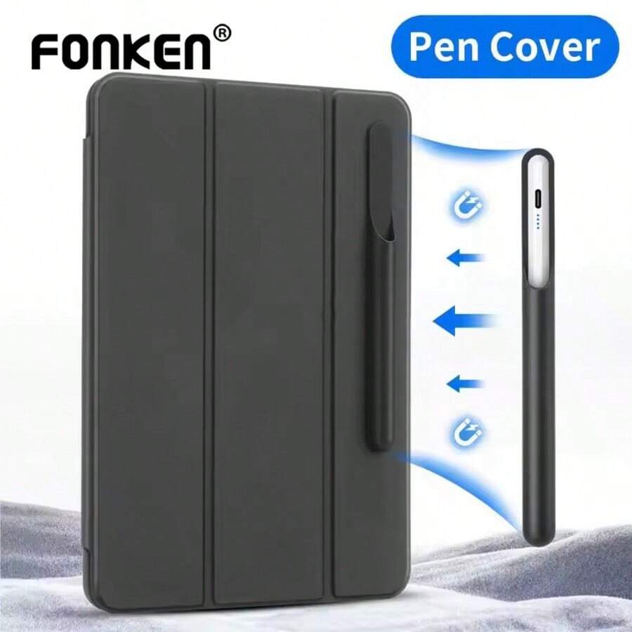 Funda protectora de silicona con soporte para bolígrafo y ranura para lápiz stylus compatible con iPhone y tabletas