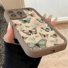Butterflies in pastel hues flutter across the soft background. This stylish phone case is compatible with Samsung, Apple, VIVO, OPPO, , Transsion, ,  and Honor. Made of TPU silicone, it offers shock and drop protection and a superior feel. It's an ideal gift for family, friends, and loved ones, and a perfect choice for valentines day and Year's gift.phone case, case, 17 pro case,ipad case,phone cases, 16 case, 17 case, 15 case, 17 pro max,phone case  15, 16 plus case, 14 case,case - Marrón - Ver 5