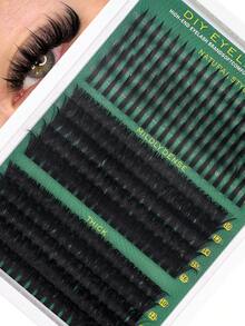 280/260pcs Cluster Eyelashes Spiky Lashes + 80D + 100D + 120D + 150D Fluffy Eyelash Extensions, Lengthening Lash Clusters, Thick Lashes, DIY Spiky Lash Grafting, Cartoon Cluster Lash Grafting, Thick Lash Clusters, Eyelash Clusters, Individual Lashes, False Eyelashes - D - View 8