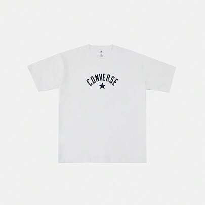 Converse Áo thun ngắn tay Chuck Taylor SEASONAL dành cho nam, cổ tròn, chất liệu dệt kim, mã sản phẩm TUCJ687-W2Y