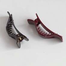 1 pieza Pinza para el cabello de diseño de concha de tortuga premium - Diseño curvo elegante para un agarre firme, perfecto para cabello grueso y fino - Multicolor - Ver 4