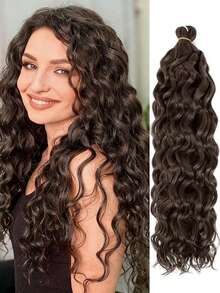Ocean Wave Braiding Hair Extensions Crochet Braids Synthetic Hair Afro Curl Hawaii Ombre Curly Blonde Water Wave Braid For Women - Multicolor - View 9