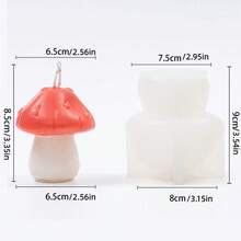 3D蘑菇硅胶蜡烛模具，秋季香氛蜡烛模具，蘑菇树脂模具，石膏模具，混凝土模具，DIY家居装饰 - 菇 - 查看 12